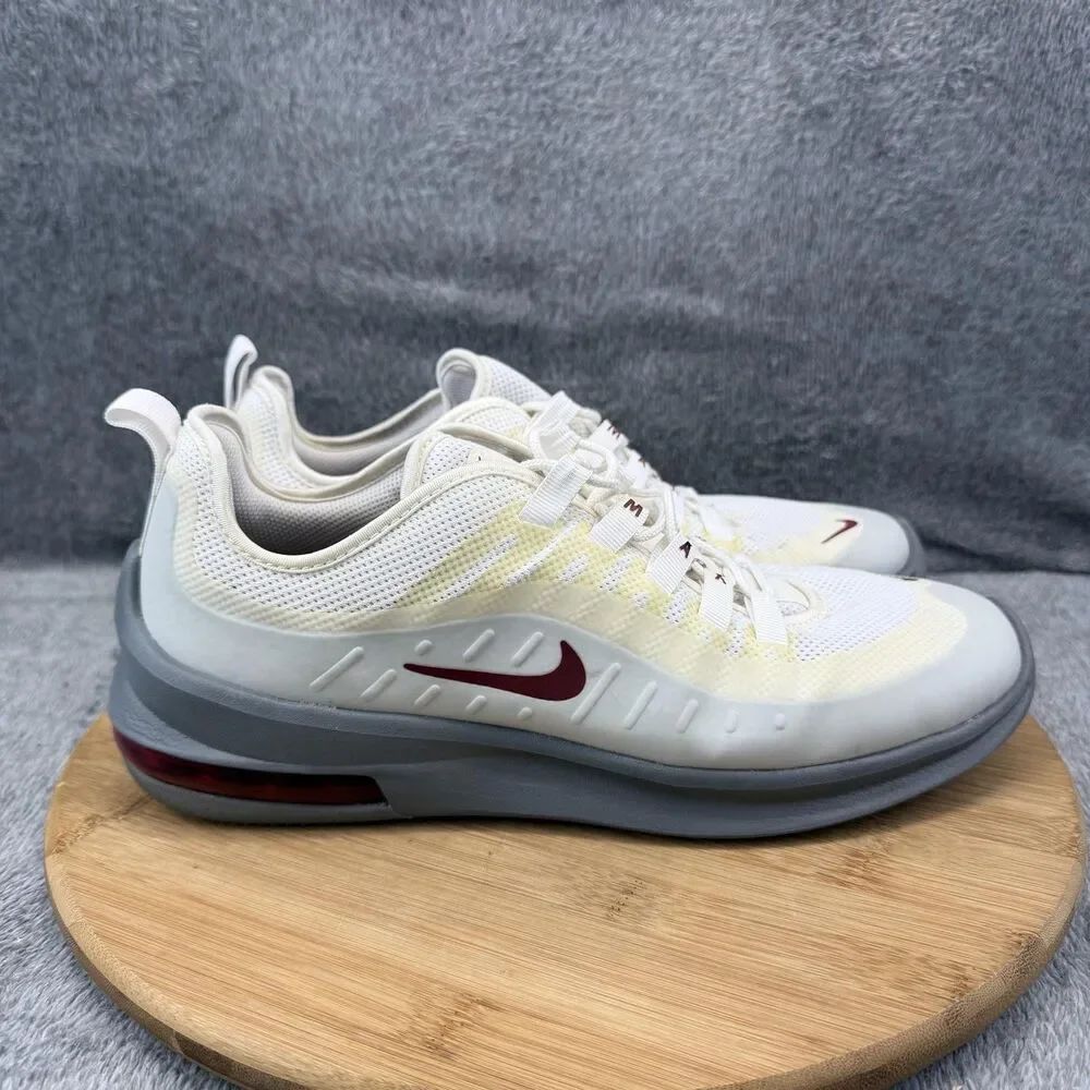 Nike Air Max Axis Shoes Mens Size 9.5 White Gray Running AA2146-102 Sneakers